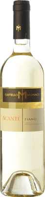 8,95 € Envio grátis | Vinho branco Castello Monaci Acante I.G.T. Salento Campania Itália Fiano Garrafa 75 cl