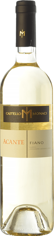8,95 € Spedizione Gratuita | Vino bianco Castello Monaci Acante I.G.T. Salento Campania Italia Fiano Bottiglia 75 cl