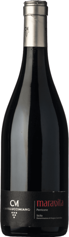 66,95 € Free Shipping | Red wine Castellucci Miano Maravita I.G.T. Terre Siciliane Sicily Italy Perricone Bottle 75 cl