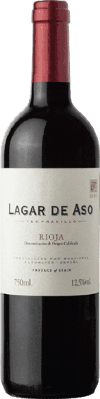 6,95 € 免费送货 | 红酒 Lagar de Aso LDA 年轻的 D.O.Ca. Rioja 拉里奥哈 西班牙 Tempranillo 瓶子 75 cl