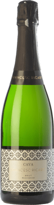 17,95 € Бесплатная доставка | Белое игристое вино Castillo de Maetierra Francesc Ricart Brut — брют D.O. Cava Каталония Испания Macabeo — Макабео, Xarel·lo — Шарелло, Parellada — Парельяда Бутылка 75 cl