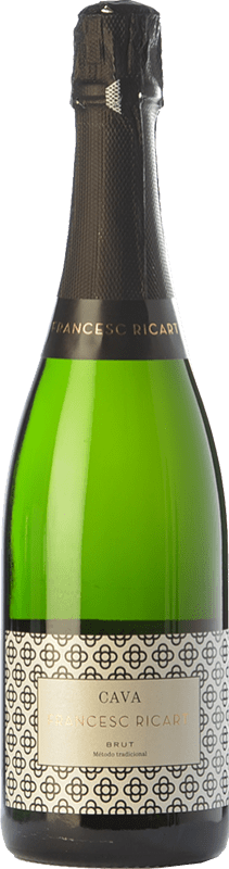 10,95 € 免费送货 | 白起泡酒 Castillo de Maetierra Francesc Ricart 香槟 D.O. Cava 加泰罗尼亚 西班牙 Macabeo, Xarel·lo, Parellada 瓶子 75 cl