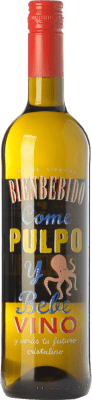 6,95 € Бесплатная доставка | Белое вино Castillo de Maetierra Come Pulpo y Bebe Vino D.O.Ca. Rioja Ла-Риоха Испания Albariño — Альбариньо Бутылка 75 cl