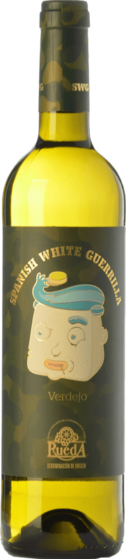 7,95 € Envoi gratuit | Vin Blanc Castillo de Maetierra Spanish Guerrilla Jeune I.G.P. Vino de la Tierra Valles de Sadacia La Rioja Espagne Verdejo Bouteille 75 cl