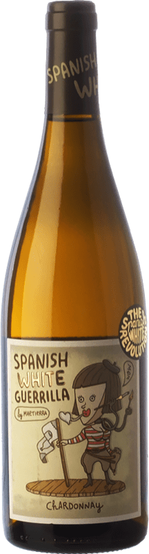 7,95 € 免费送货 | 白酒 Castillo de Maetierra Spanish White Guerrilla I.G.P. Vino de la Tierra Valles de Sadacia 拉里奥哈 西班牙 Chardonnay 瓶子 75 cl