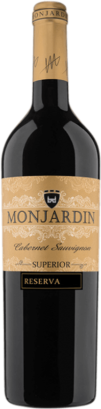 15,95 € Spedizione Gratuita | Vino Rosso Castillo de Monjardín Riserva D.O. Navarra Navarra Spagna Tempranillo, Merlot, Cabernet Sauvignon 75 cl