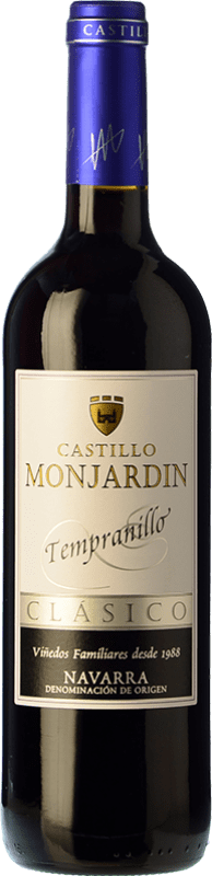 8,95 € Бесплатная доставка | Красное вино Castillo de Monjardín Молодой D.O. Navarra Наварра Испания Tempranillo бутылка 75 cl