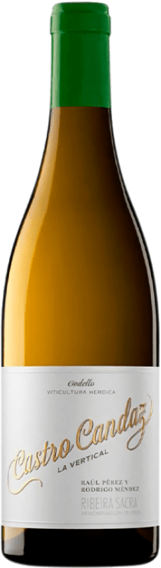 29,95 € Envío gratis | Vino blanco Castro Candaz La Vertical Crianza D.O. Ribeira Sacra Galicia España Godello Botella 75 cl