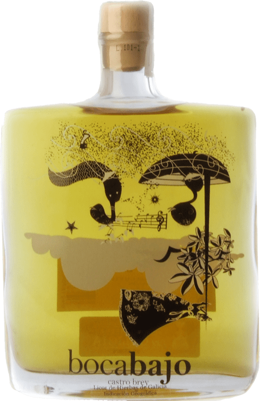 31,95 € Envío gratis | Licor de hierbas CastroBrey Bocabajo D.O. Orujo de Galicia Galicia España Botella Medium 50 cl