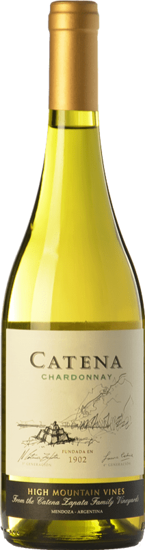 17,95 € Envoi gratuit | Vin blanc Catena Zapata Crianza I.G. Mendoza Mendoza Argentine Chardonnay Bouteille 75 cl