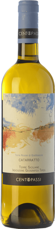 15,95 € Free Shipping | White wine Centopassi Terre Rosse di Giabbascio I.G.T. Terre Siciliane Sicily Italy Catarratto Bottle 75 cl