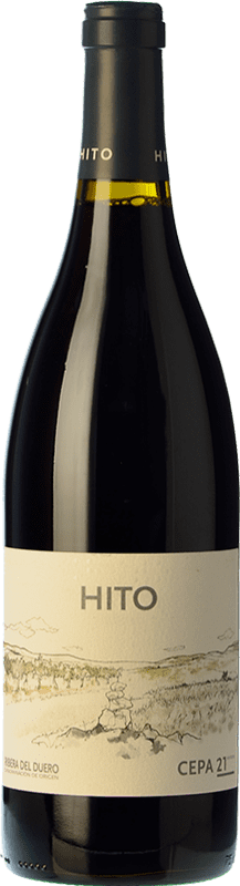 13,95 € Free Shipping | Red wine Cepa 21 Hito Joven D.O. Ribera del Duero Castilla y León Spain Tempranillo Bottle 75 cl