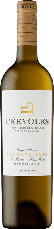 32,95 € 免费送货 | 白酒 Cérvoles Blanc 岁 D.O. Costers del Segre 加泰罗尼亚 西班牙 Macabeo, Chardonnay 瓶子 75 cl