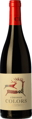 14,95 € Free Shipping | Red wine Cérvoles Colors Young D.O. Costers del Segre Catalonia Spain Tempranillo, Merlot, Syrah, Grenache, Cabernet Sauvignon Bottle 75 cl
