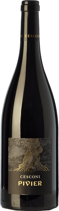 37,95 € Free Shipping | Red wine Cesconi Pivier I.G.T. Vigneti delle Dolomiti Trentino Italy Merlot Organic Bottle 75 cl
