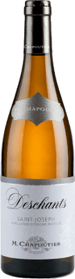 35,95 € Spedizione Gratuita | Vino Bianco Michel Chapoutier Deschants Crianza — Invecchiato in Botte A.O.C. Saint-Joseph Rhône Francia Marsanne 75 cl