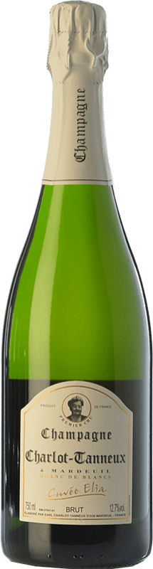 52,95 € Envio grátis | Espumante branco Charlot-Tanneux Cuvée Élia Blanc de Blancs A.O.C. Champagne Champagne França Chardonnay Garrafa 75 cl