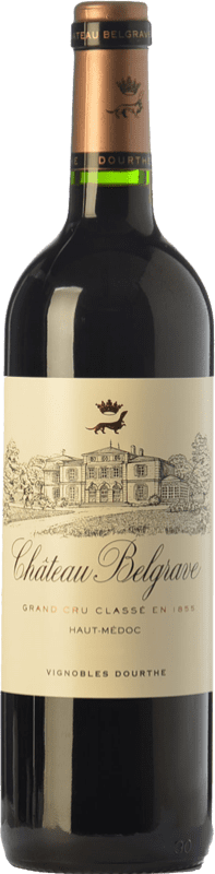 34,95 € Free Shipping | Red wine Château Belgrave Crianza A.O.C. Haut-Médoc Bordeaux France Merlot, Cabernet Sauvignon, Cabernet Franc Bottle 75 cl