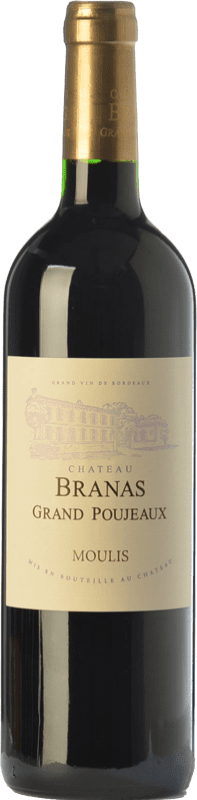 42,95 € Spedizione Gratuita | Vino Rosso Château Branas Grand Poujeaux Crianza — Invecchiato in Botte A.O.C. Moulis-en-Médoc bordò Francia Merlot, Cabernet Sauvignon, Petit Verdot 75 cl