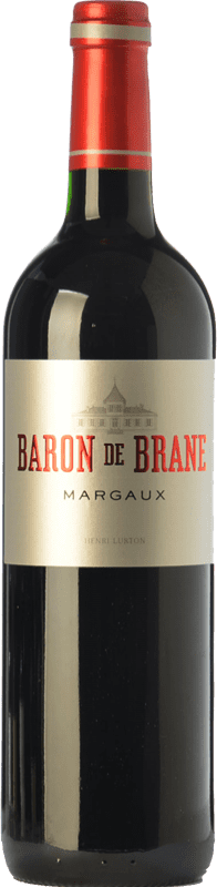 41,95 € 送料無料 | 赤ワイン Château Brane Cantenac Baron de Brane 高齢者 A.O.C. Margaux ボルドー フランス Merlot, Cabernet Sauvignon, Cabernet Franc ボトル 75 cl