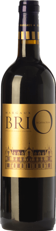 32,95 € Free Shipping | Red wine Château Cantenac-Brown Brio Aged A.O.C. Margaux Bordeaux France Merlot, Cabernet Sauvignon, Cabernet Franc Bottle 75 cl