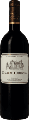 28,95 € Envío gratis | Vino Tinto Château Carignan Prima Crianza A.O.C. Cadillac Burdeos Francia Merlot Botella 75 cl