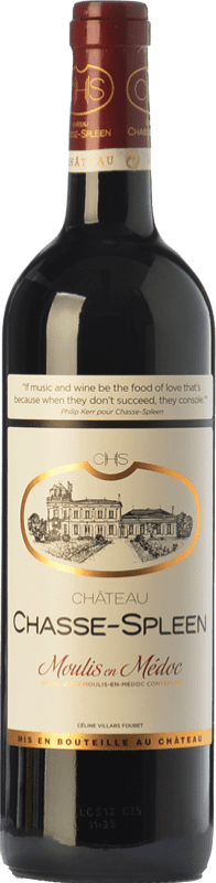 38,95 € 免费送货 | 红葡萄酒 Château Chasse-Spleen Crianza — 陈酿 A.O.C. Moulis-en-Médoc 波尔多 法国 Merlot — 梅洛, Cabernet Sauvignon — 赤霞珠, Petit Verdot 瓶装 75 cl