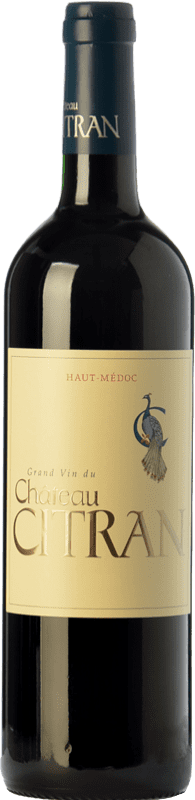 21,95 € Free Shipping | Red wine Château Citran Crianza A.O.C. Haut-Médoc Bordeaux France Merlot, Cabernet Sauvignon, Cabernet Franc Bottle 75 cl