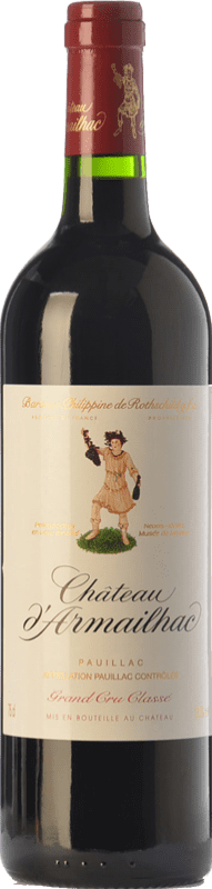 79,95 € Kostenloser Versand | Rotwein Château d'Armailhac Alterung A.O.C. Pauillac Bordeaux Frankreich Merlot, Cabernet Sauvignon, Cabernet Franc, Petit Verdot Flasche 75 cl