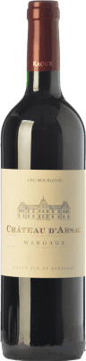 27,95 € Envío gratis | Vino tinto Château d'Arsac Crianza A.O.C. Margaux Burdeos Francia Merlot, Cabernet Sauvignon Botella 75 cl