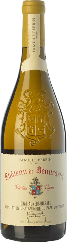 139,95 € Envio grátis | Vinho branco Château Beaucastel Vieilles Vignes Crianza A.O.C. Châteauneuf-du-Pape Rhône França Roussanne Garrafa 75 cl