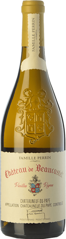 142,95 € Envío gratis | Vino blanco Famille Perrin Château de Beaucastel Vieilles Vignes A.O.C. Châteauneuf-du-Pape Rhône Francia Garnacha Blanca, Roussanne Botella 75 cl