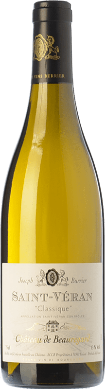 23,95 € Spedizione Gratuita | Vino bianco Château de Beauregard Saint Véran A.O.C. Bourgogne Borgogna Francia Chardonnay Bottiglia 75 cl