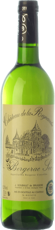14,95 € 免费送货 | 白酒 Château de La Reynaudie Blanc A.O.C. Bergerac 法国西南部 法国 Sauvignon White, Sémillon 瓶子 75 cl