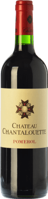 46,95 € Бесплатная доставка | Красное вино Château de Sales Château Chantalouette Crianza — Крианса A.O.C. Pomerol Бордо Франция Merlot — Мерло, Cabernet Sauvignon — Каберне Совиньон, Cabernet Franc — Каберне Фран Бутылка 75 cl