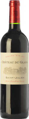 36,95 € Free Shipping | Red wine Château du Glana Crianza A.O.C. Saint-Julien Bordeaux France Merlot, Cabernet Sauvignon Bottle 75 cl