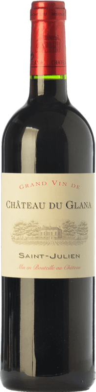 36,95 € Free Shipping | Red wine Château du Glana Crianza A.O.C. Saint-Julien Bordeaux France Merlot, Cabernet Sauvignon Bottle 75 cl