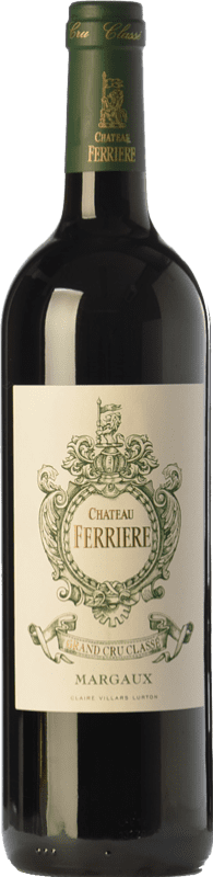 55,95 € Бесплатная доставка | Красное вино Château Ferrière старения A.O.C. Margaux Бордо Франция Merlot, Cabernet Sauvignon, Cabernet Franc бутылка 75 cl