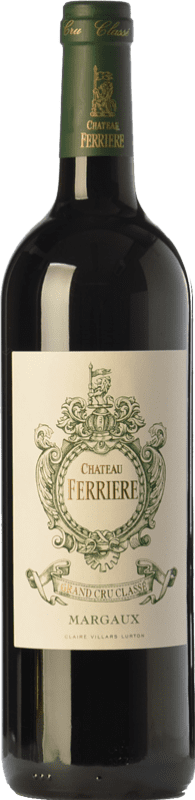 58,95 € Envio grátis | Vinho Tinto Château Ferrière Crianza A.O.C. Margaux Bordeaux França Merlot, Cabernet Sauvignon, Cabernet Franc 75 cl