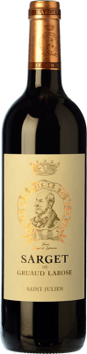 35,95 € Spedizione Gratuita | Vino rosso Château Gruaud Larose Sarget Crianza A.O.C. Saint-Julien bordò Francia Merlot, Cabernet Sauvignon, Cabernet Franc, Petit Verdot Bottiglia 75 cl