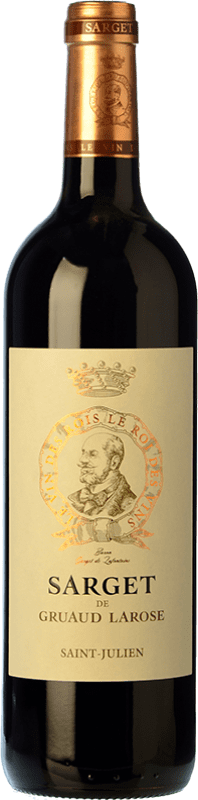 36,95 € Spedizione Gratuita | Vino Rosso Château Gruaud Larose Sarget Crianza — Invecchiato in Botte A.O.C. Saint-Julien bordò Francia Merlot, Cabernet Sauvignon, Cabernet Franc, Petit Verdot Bottiglia 75 cl