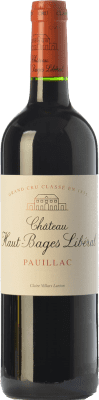 52,95 € Envío gratis | Vino tinto Château Haut-Bages Libéral Crianza A.O.C. Pauillac Burdeos Francia Merlot, Cabernet Sauvignon Botella 75 cl