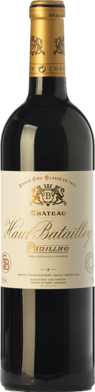 77,95 € 免费送货 | 红酒 Château Haut-Batailley 岁 A.O.C. Pauillac 波尔多 法国 Merlot, Cabernet Sauvignon, Cabernet Franc 瓶子 75 cl