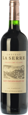 99,95 € Бесплатная доставка | Красное вино Château La Serre старения A.O.C. Saint-Émilion Grand Cru Бордо Франция Merlot, Cabernet Franc бутылка 75 cl