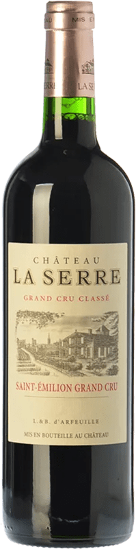99,95 € Free Shipping | Red wine Château La Serre Aged A.O.C. Saint-Émilion Grand Cru Bordeaux France Merlot, Cabernet Franc Bottle 75 cl