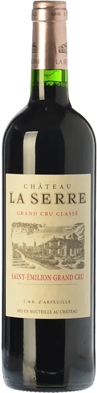 89,95 € Envio grátis | Vinho tinto Château La Serre Crianza A.O.C. Saint-Émilion Grand Cru Bordeaux França Merlot, Cabernet Franc Garrafa 75 cl
