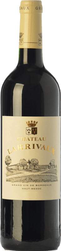 17,95 € 免费送货 | 红葡萄酒 Château Larrivaux Crianza — 陈酿 A.O.C. Haut-Médoc 波尔多 法国 Merlot — 梅洛, Cabernet Sauvignon — 赤霞珠, Cabernet Franc — 品丽珠, Petit Verdot 75 cl