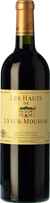 22,95 € Kostenloser Versand | Rotwein Château Lynch Moussas Les Hauts Crianza — Kurze Fassreifung A.O.C. Haut-Médoc Bordeaux Frankreich Merlot, Cabernet Sauvignon Flasche 75 cl