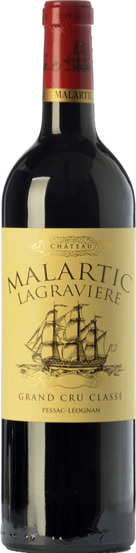 47,95 € Free Shipping | Red wine Château Malartic-Lagravière Aged A.O.C. Pessac-Léognan Bordeaux France Merlot, Cabernet Sauvignon, Cabernet Franc, Petit Verdot Bottle 75 cl