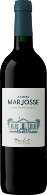 17,95 € Бесплатная доставка | Красное вино Château Marjosse Crianza — Крианса A.O.C. Bordeaux Бордо Франция Merlot — Мерло, Cabernet Sauvignon — Каберне Совиньон, Cabernet Franc — Каберне Фран, Malbec — Мальбек 75 cl